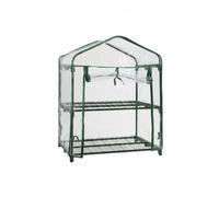 BLWOTMOR Serra Portatile Copertura Trasparente Serra PVC Tenda Mini Antivento Rivestimento Resistente Umidità Facile Posizionamento Adatta per Ortaggi Fiori Patio Orto Urbano , Serra A 2 Ripiani