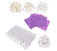 BLWOTMOR Set da 100 Pezzi di Floreali per Il Giardino, Viola