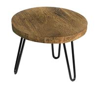 BLWOTMOR Supporto per Piante in Legno, Stile Rustico, Portavaso Rotondo per Tavolo O Balcone.