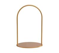 BLWOTMOR Supporto per Torta in Ferro Dolci | Alzata per Torta con Arco, Dorato, Espositore Dessert, Matrimoni, Banchetti, 35x55cm