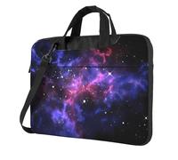 BLWSLC 600D Oxford Panno Antiurto Laptop Borsa A Tracolla Universo Galaxy Star Spazio Stampato Laptop Tote Bag Per Uso quotidiano, Nero , 13 inch