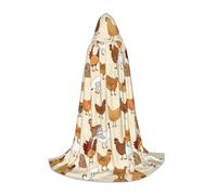 BLWSLC A Brood of Chickens - Mantella con cappuccio per cosplay, travestimento e feste