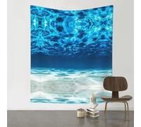 BLWSLC Arazzo decorativo da parete con vista sull'oceano sottomarino stampato, adatto per camere da letto, soggiorni e decorazioni per la casa, 152,4 x 129,5 cm