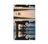 BLWSLC Asciugamano da cucina con stampa di cavalli sul lago, 40,6 x 66 cm, adatto per pulire la cucina