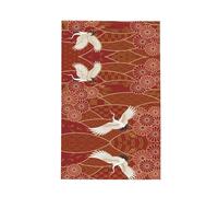 BLWSLC Asciugamano da cucina stampato con due gru crisantemi 40,6 x 66 cm adatto per pulire la cucina