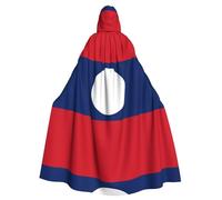 BLWSLC Bandiera del Laos fantasia mantello con cappuccio è perfetto per Halloween, carnevale, feste a tema e anche come un costume da vampiro.