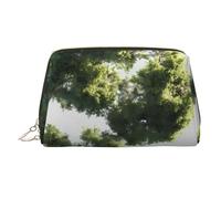 BLWSLC Beauty case portatile con stampa di alberi e cielo, grande borsa da viaggio adatta per viaggi e uso quotidiano