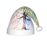 BLWSLC Bellissimi cappelli di Natale stampati con albero quattro stagioni per bambini, cappelli decorativi adatti per Natale, feste di Capodanno, ecc.