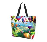 BLWSLC Borsa a tracolla con citazione di ananas psych, borsa da viaggio per shopping, spiaggia e fitness, Palloncini ad aria calda., Taglia unica