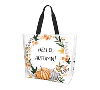 BLWSLC Borsa a tracolla con motivo a palle da pickleball, borsa da viaggio per lo shopping, la spiaggia e il fitness, Ciao Autunno, Taglia unica