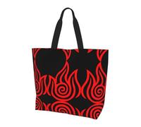 BLWSLC Borsa a tracolla con motivo citazioni di gioco, borsone da viaggio per lo shopping, la spiaggia e il fitness, Fuoco, Taglia unica