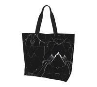 BLWSLC Borsa a tracolla con motivo vino rosso, organizer riutilizzabile, adatta per viaggi, palestra e yoga., Marmo nero., Taglia unica