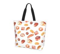 BLWSLC Borsa a tracolla Ocean Underwater Fish Pattern, organizer riutilizzabile, adatta per viaggi, palestra e yoga., Pane dipinto, Taglia unica