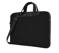 BLWSLC Borsa a tracolla per computer portatile antiurto in tessuto Oxford 600D Happy Fathers Day To The Best Dad stampata borsa per laptop per uso quotidiano, Nero , 15.6 inch