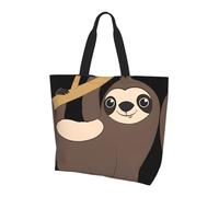 BLWSLC Borsa a tracolla Words Stripes Yacht Pattern, organizer riutilizzabile, adatta per viaggi, palestra e yoga., Bradipo, Taglia unica