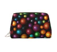 BLWSLC Borsa cosmetica portatile stampata del mare variopinto della palla grande borsa da toilette di viaggio adatta per il viaggio e l'uso quotidiano