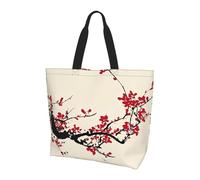 BLWSLC Borsa da viaggio con stampa a farfalla metallica, grande capacità, da donna, per tutti i giorni, adatta per viaggi e palestra, Fiori di ciliegio giapponesi, Taglia unica