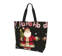 BLWSLC Borsa da viaggio rettangolare con stampa mandala di grande capacità, adatta per viaggi e palestra, Merry Christmas., Taglia unica