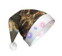BLWSLC Brook Trout Fly Fishing Stampato Light-up Party Hat LED Natale divertente cappello di Natale festa puntelli adatto per adulti e bambini