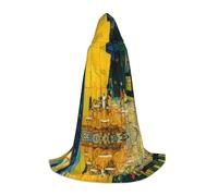 BLWSLC Cafe Terrace at Night - Mantella con cappuccio per cosplay, travestimenti e feste