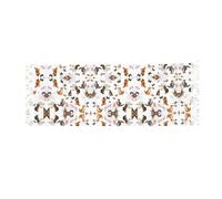 BLWSLC Calda sciarpa con nappe con stampa di gatto e farfalla, scialle con nappa, 195,6 x 68,6 cm, adatta per l'inverno, calda e confortevole