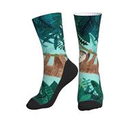 BLWSLC Calzini a metà polpaccio con motivo bradipo Hug Tree, calzini sportivi caldi, adatti per l'uso quotidiano, escursioni e corsa.