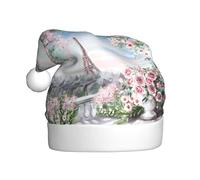 BLWSLC Cappelli decorativi con stampa della Torre Eiffel con vista di Parigi, adatti per feste di Natale e Capodanno, spettacoli teatrali