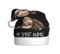 BLWSLC Cappelli decorativi con stampa di animali bradipo My Spirit, adatti per feste di Natale e Capodanno, spettacoli teatrali