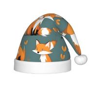 BLWSLC Cappelli di Natale per bambini volpe gialla cappelli da festa stampati adatti per feste di Natale decorazioni per riunioni di famiglia