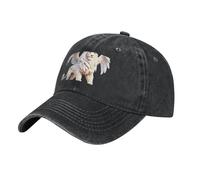 BLWSLC Cappello da baseball con leone alato nero stampato - Cappello da sole in denim con tesa curva, adatto per sport all'aria aperta e viaggi, Nero , L