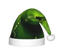 BLWSLC Cappello di Natale per bambini stampato serpente verde cappello di Natale festivo adatto per feste di vacanza e abbigliamento invernale all'aperto