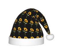 BLWSLC Cappello natalizio per bambini stampato con girasole fiorito, adatto per feste e abbigliamento invernale all'aperto