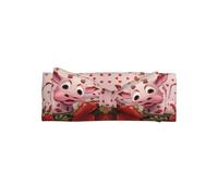 BLWSLC Cerchietto per capelli con mucca rosa con fragole, un accessorio per capelli per neonati e neonati, adatto per bambini da 0 a 6 mesi