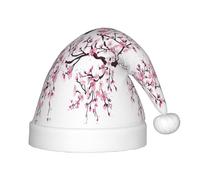 BLWSLC Cherry Blossoms Tree Stampato Cappelli di Natale per bambini, cappelli decorativi adatti per Natale, feste di Capodanno, ecc.