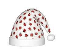 BLWSLC Coccinelle Pattern Infinite Maculato Stampato Bambini Cappello di Natale Festivo Cappello di Natale adatto per le feste di Capodanno e abbigliamento invernale all'aperto