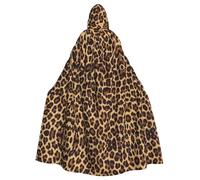 BLWSLC Cool Cheetah Leopard stampato partito con cappuccio mantello adulto vacanza mantello con cappuccio adatto per spettacoli e feste
