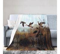 BLWSLC Coperta in flanella stampata di grandi dimensioni, 101,6 x 76,2 cm, adatta per divani e sedie