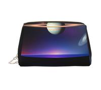 BLWSLC Cosmic Saturn - Beauty case portatile con stampa di Saturno, grande borsa da viaggio adatta per viaggi e uso quotidiano