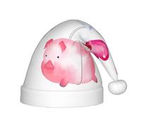 BLWSLC Divertente cappello natalizio per bambini, con stampa maialino, cappello decorativo, forniture per feste adatto per spettacoli teatrali, Natale