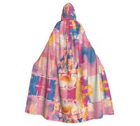 BLWSLC Dream Castle - Mantello con cappuccio stampato per Halloween, per cosplay, per feste a tema cosplay