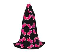 BLWSLC Due cuori rosa Stampato Con Cappuccio Mantello Cosplay Con Cappuccio Mantello Perfetto Per Cosplay Una Vacanza Essenziale S