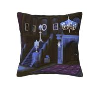 BLWSLC Federe decorative per cuscini con stampa infestata di Halloween, 40,6 x 40,6 cm, adatte per divani, studi e salotti.