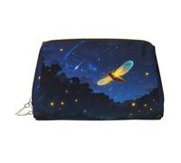 BLWSLC Firefly Night - Beauty case portatile con stampa notturna, grande borsa da viaggio adatta per viaggi e uso quotidiano