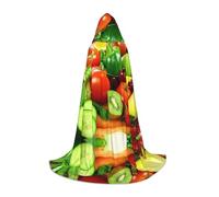 BLWSLC Fresh Vegetables Fruits - Mantella con cappuccio per cosplay, travestimenti e feste