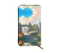 BLWSLC Fuori dal Castle Gate Pochette lunga, portafoglio con cerniera, porta carte, borsa portatile per monete da viaggio adatta per viaggi e uso quotidiano