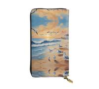 BLWSLC gabbiani aerei Pochette lunga, portafoglio con cerniera, porta carte, borsa portatile da viaggio adatta per viaggi e uso quotidiano