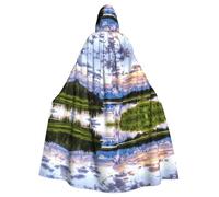 BLWSLC Grand Teton National Park - Mantello con cappuccio, per feste, per adulti, adatto per spettacoli e feste