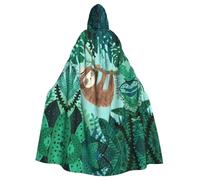 BLWSLC Hug Tree Bradipo Mantello con cappuccio per adulti, costume da palcoscenico, festa di vacanza e cosplay