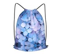 BLWSLC Hydrangea - Zaino da viaggio con coulisse, con coulisse, portatile, adatto per brevi viaggi, nero, Small
