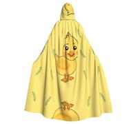 BLWSLC Il mantello con cappuccio con motivo anatra dei cartoni animati è perfetto per Halloween, carnevale, feste a tema e anche come costume da vampiro.
